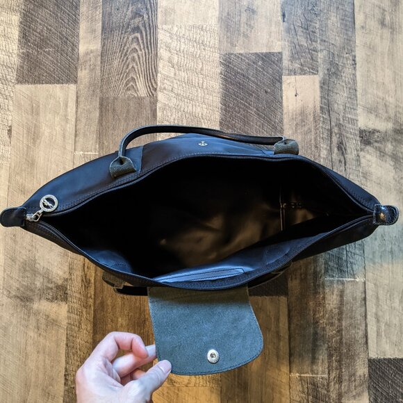 Longchamp Les Pliages Neo Tote Bag Black Nylon & Leather - Picture 6 of 10